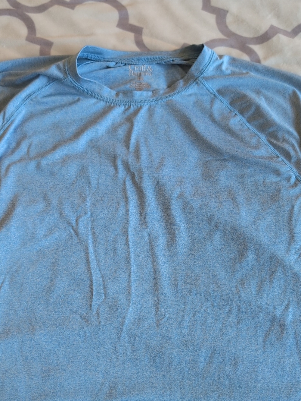croft & barrow Men's Heathered Sky Blue Dri Fit Tee